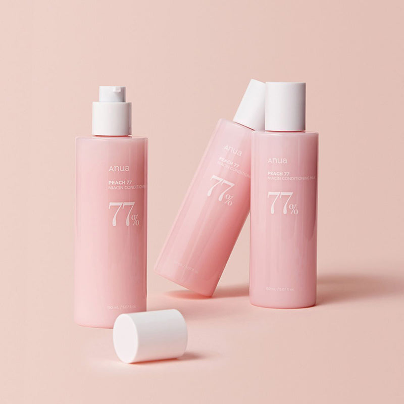 Anua Peach 77% Niacin Conditioning Milk – met Niacinamide – 150ml – Hydraterende crème
