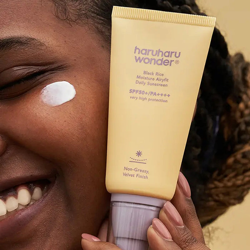 HaruHaru Wonder Black Rice Moisture Airfit Daily Sunscreen SPF50+ PA++++ – met Niacinamide – 50ml – Zonnebrandcrème