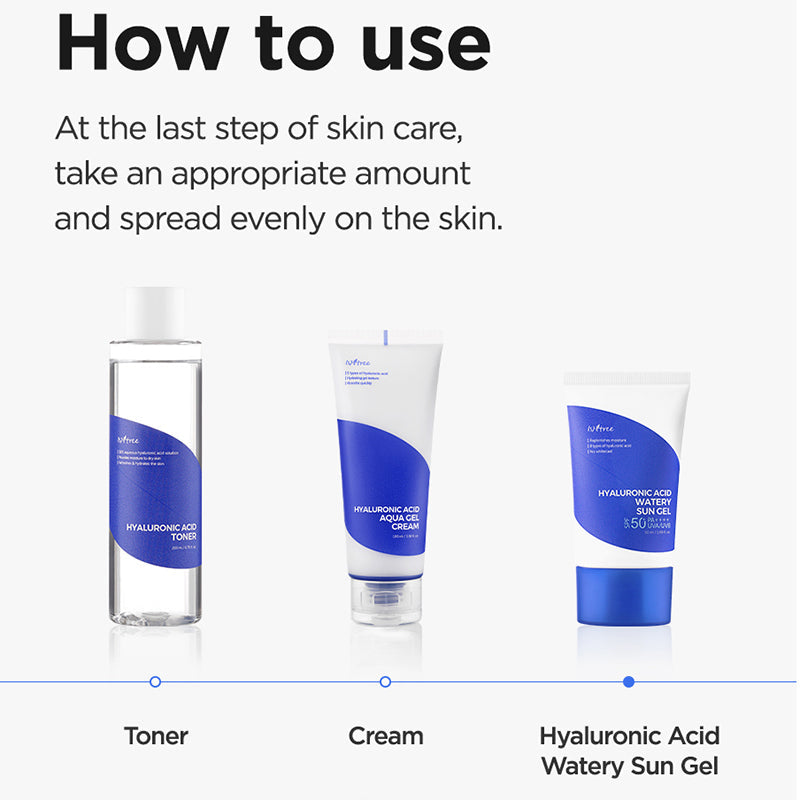 Isntree Hyaluronic Acid Watery Sun Gel SPF50+ PA++++ – met Niacinamide – Zonnebrandcrème