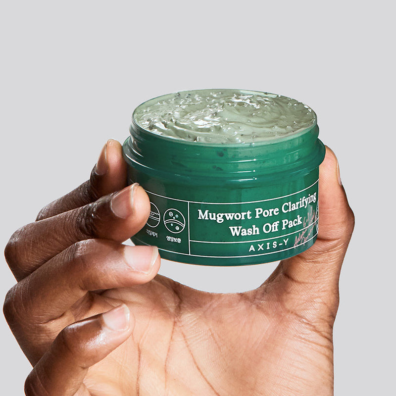 AXIS-Y Mugwort Pore Clarifying Wash Off Pack – met Hyaluronzuur – 100gr – Gezichtsmasker