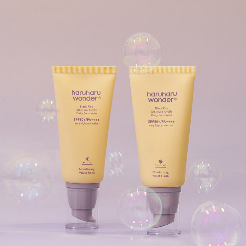 HaruHaru Wonder Black Rice Moisture Airfit Daily Sunscreen SPF50+ PA++++ – met Niacinamide – 50ml – Zonnebrandcrème