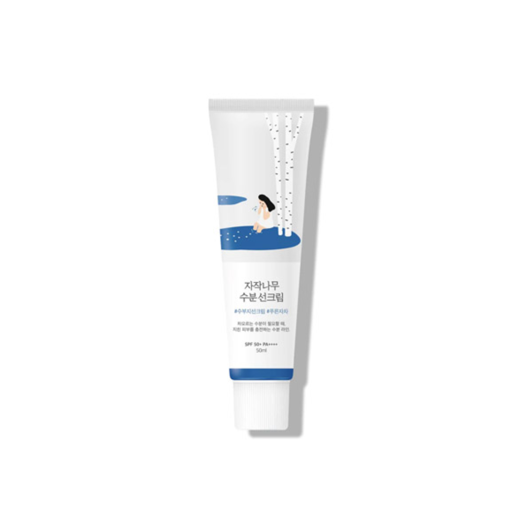ROUND LAB Birch Juice Moisturizing Sun Cream SPF50+/PA++++ 50ml – met Niacinamide – Zonnebrandcrème