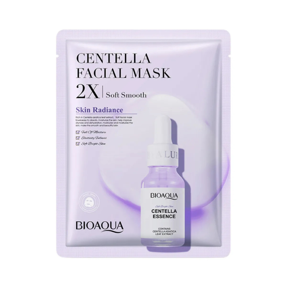 BioAqua Centella gezichtsmasker voor een stralende huid set 20 stuks – met Centella – Gezichtsmasker