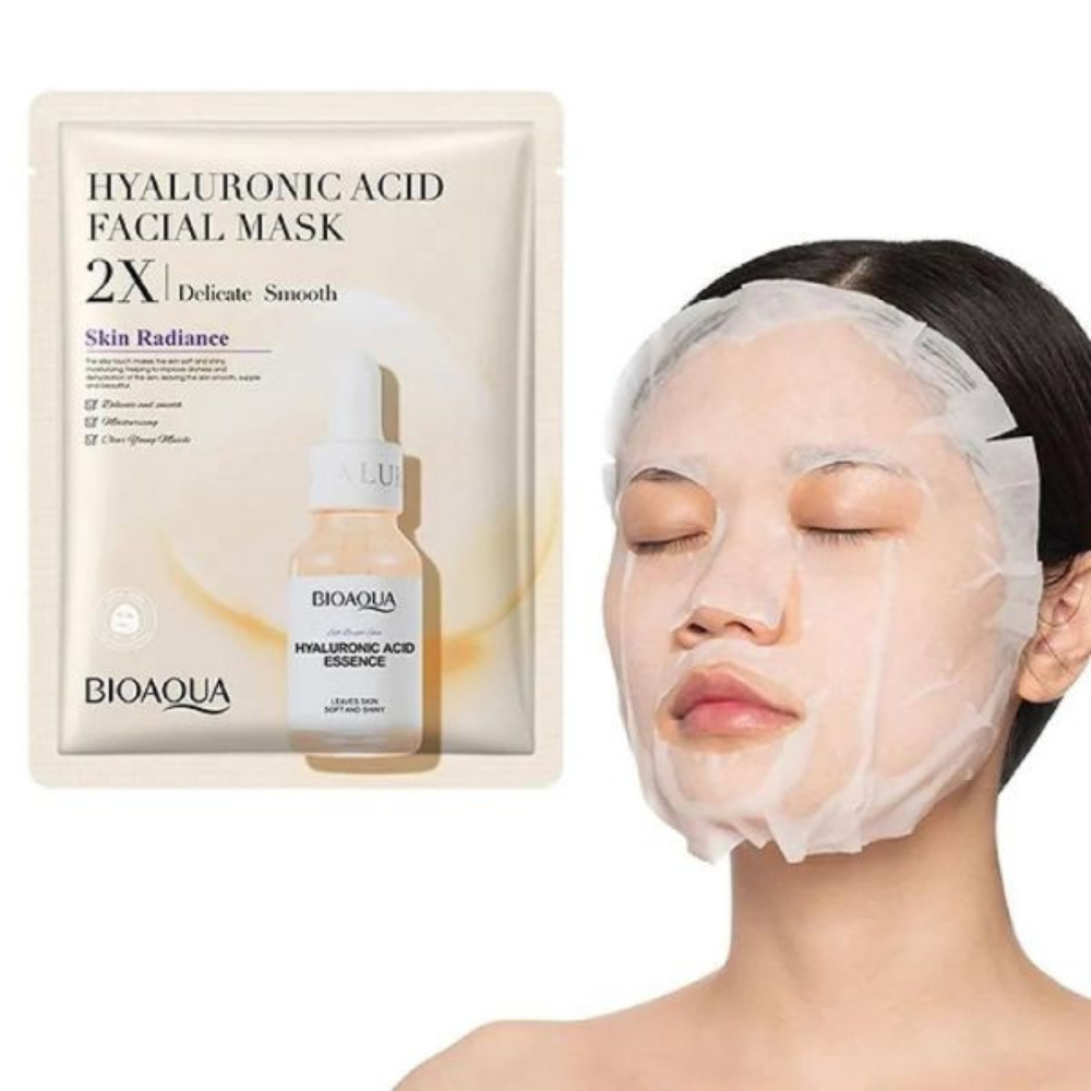 BioAqua Hyaluronzuur gezichtsmasker delicaat glad set 20 stuks – Gezichtsmasker