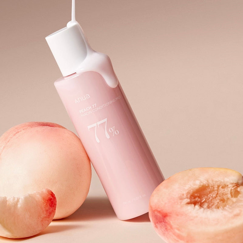 Anua Peach 77% Niacin Conditioning Milk – met Niacinamide – 150ml – Hydraterende crème