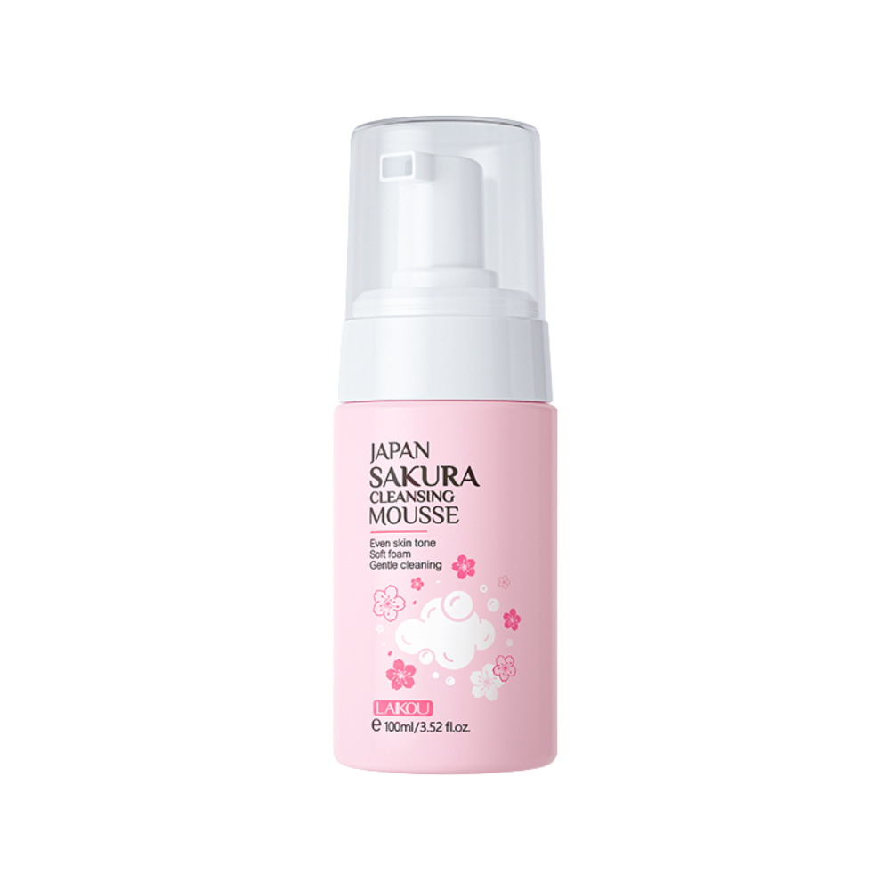Laikou Sakura Cleansing Mousse – met Niacinamide – Gezichtscrème