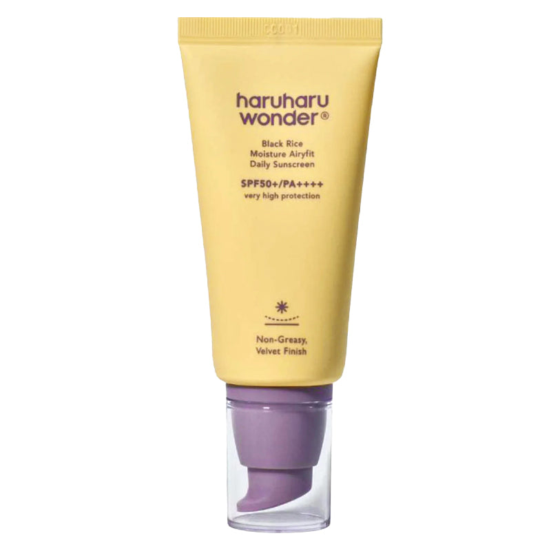 HaruHaru Wonder Black Rice Moisture Airfit Daily Sunscreen SPF50+ PA++++ – met Niacinamide – 50ml – Zonnebrandcrème