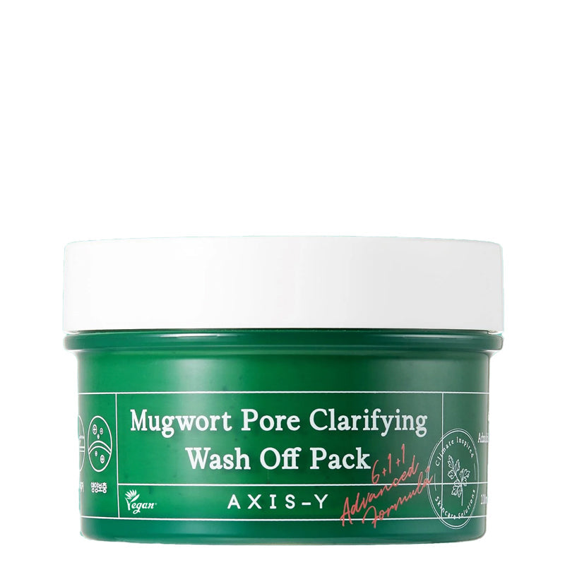 AXIS-Y Mugwort Pore Clarifying Wash Off Pack – met Hyaluronzuur – 100gr – Gezichtsmasker