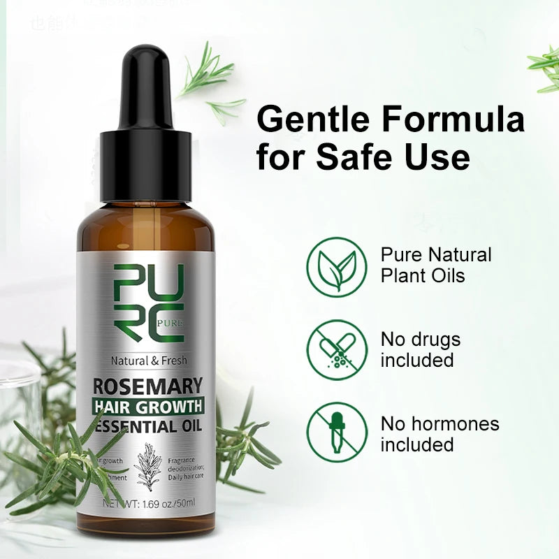 PURC Natural Rosemary Hair Growth Essential Oil – Haarverzorging