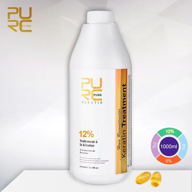 PURC Keratine Haarbehandelingsshampoo – 0% 1000ml – Haarverzorging