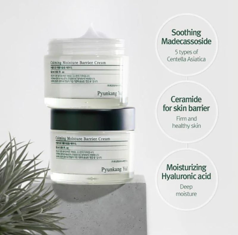 Pyunkang Yul Calming Moisture Barrier Cream – met Hyaluronzuur – 50ml – Hydraterende crème