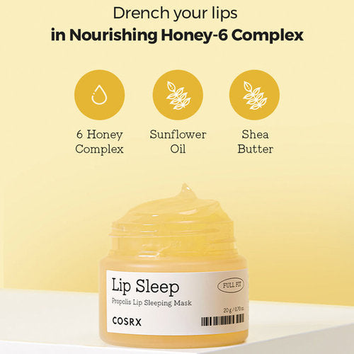 COSRX Full Fit Propolis Lip Sleeping Mask – met Propolis – 20g – Lipverzorging