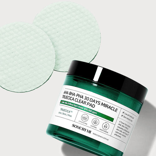 Some By Mi AHA BHA PHA 30 Days Miracle Truecica Clear Pad – met Centella – Gezichtsreiniger