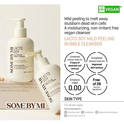 Some By Mi Lacto Soy Mild Peeling Bubble Cleanser – Gezichtsreiniger