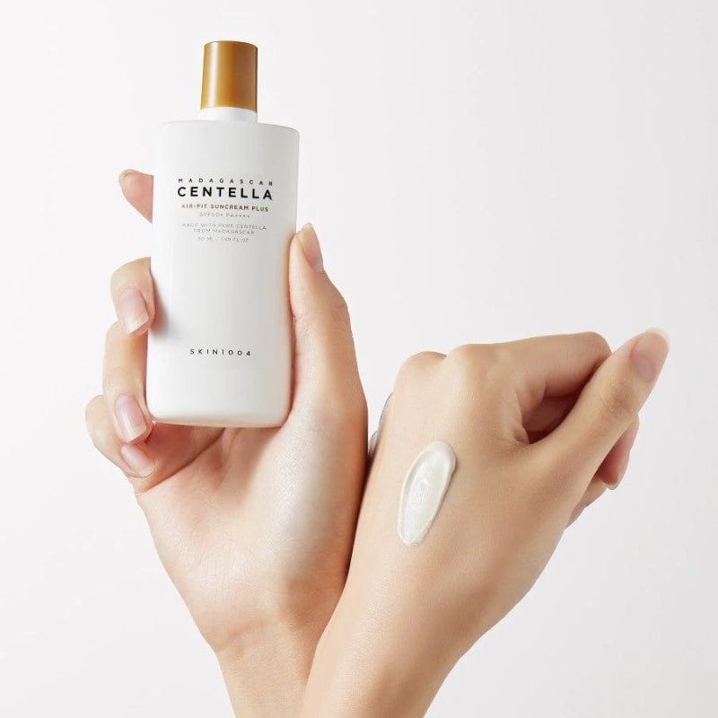 SKIN1004 Madagascar Centella Air-Fit Suncream Plus SPF50+ PA++++ – met Niacinamide – 50ml – Zonnebrandcrème